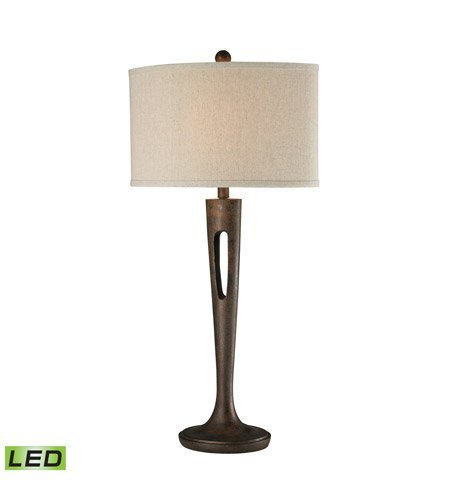 Elegant Burnished Bronze Table Lamp - 11