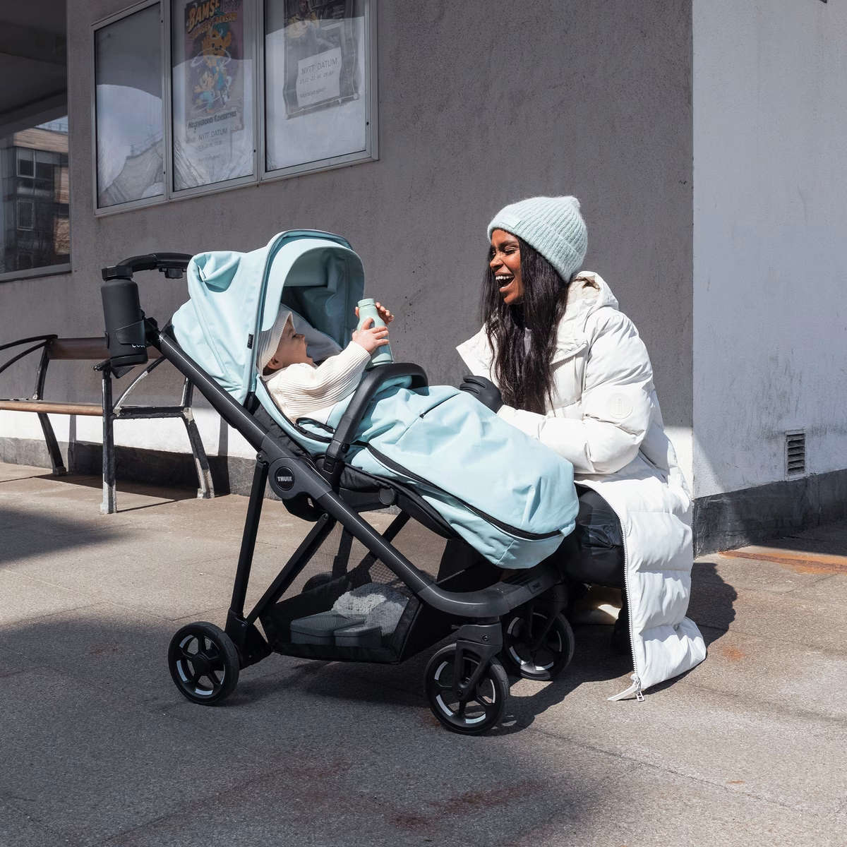 Thule Stroller Footmuff - Waterproof & Warm Baby Stroller Cover for Winter - Cozy Infant Footmuff for Strollers & Prams - Perfect for Outdoor Walks, Shopping & Travel