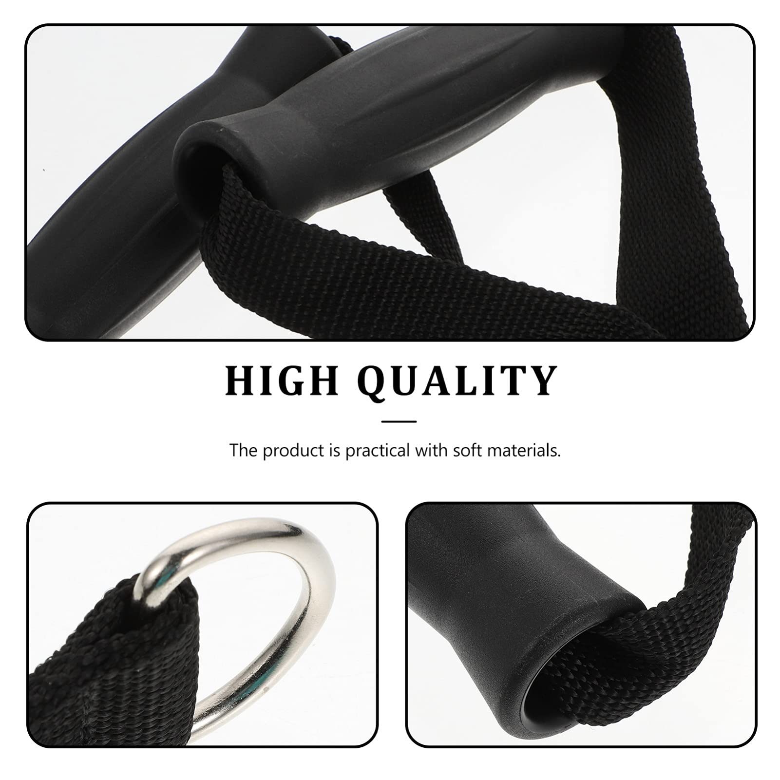 BESPORTBLE 1 Pair Heavy Duty Cable Machine Handles - Durable Workout Attachments for DIY Fitness Equipment, Gym Accessories & Resistance Band Training - Perfect for Home Gym, Strength Training & Functional Fitness Workouts