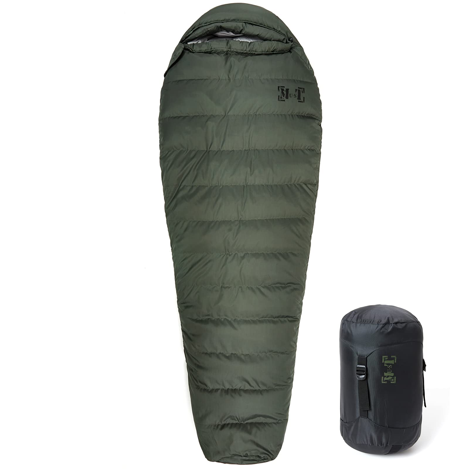 Ultra-Light Goose Down Mummy Sleeping Bag for Camping & Backpacking - All-Season, Compressible, -13°F Extreme Cold Weather Protection, Waterproof & Breathable - Perfect for Winter Hiking, Alpine Expeditions and Outdoor Adventures