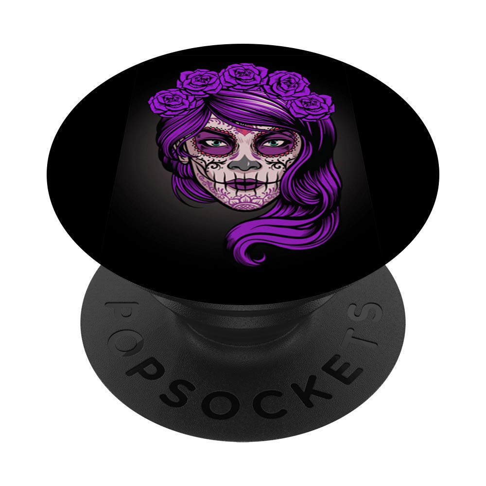 Sugarskull PopSockets PopGrip - Interchangeable Phone & Tablet Grip with Skull Design | Perfect for Gaming, Selfies, and Daily Use