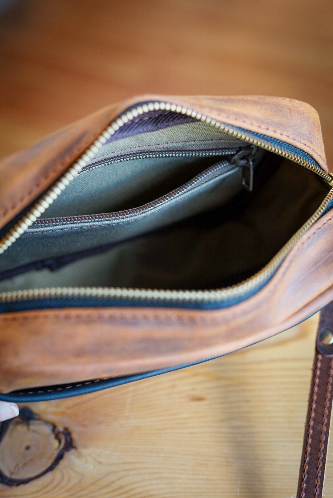 Stylish Rectangle Bag in Hillbilly Copper & Flat Black - Perfect for Work, Travel, and Everyday Use
