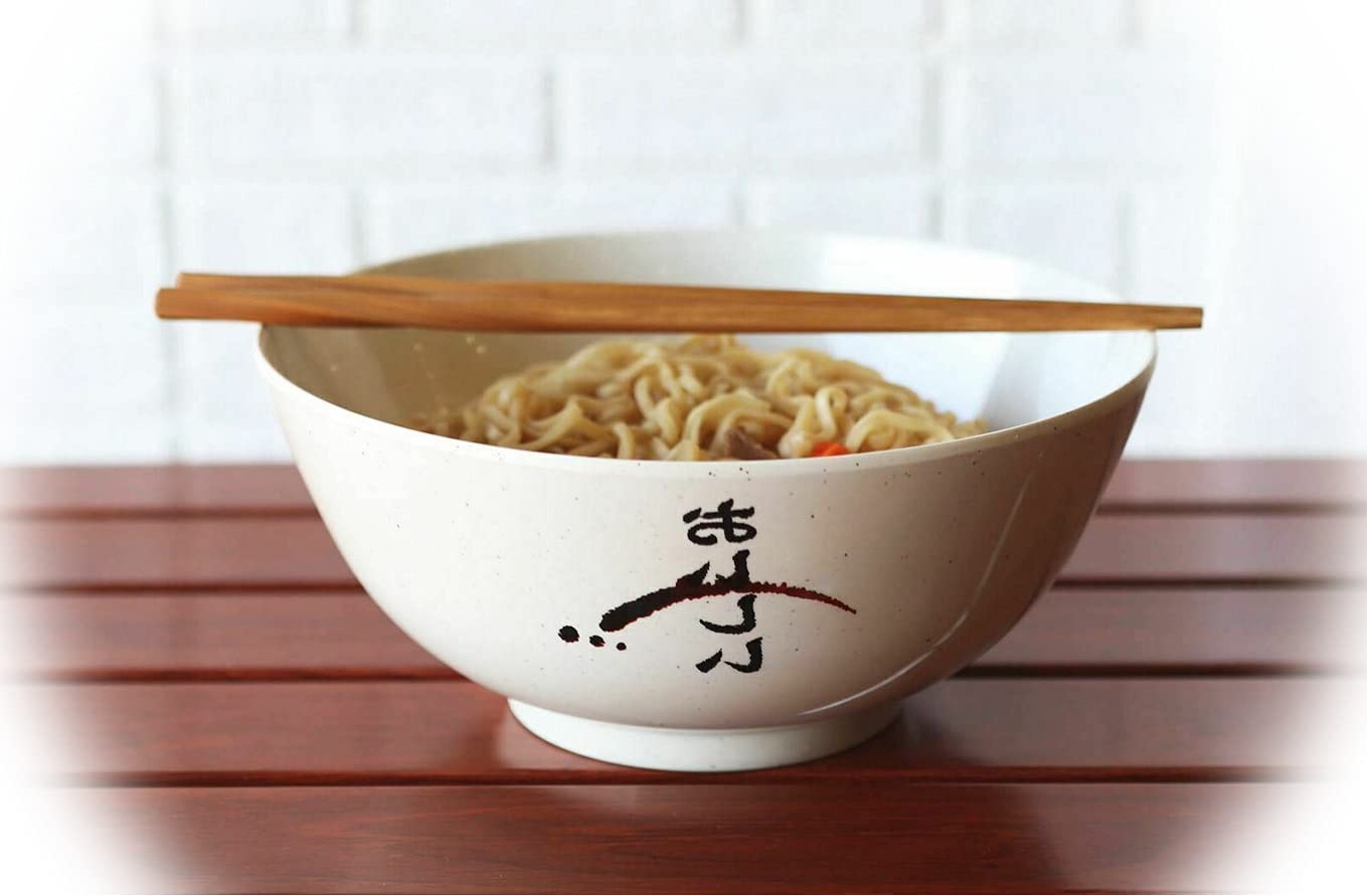 6-Pack Melamine Zen Swirl Large Soup Bowls 42oz - Durable Pasta & Cereal Bowls for Dining, Unique Home Decor Gift for Birthdays & Housewarming (EB-6208GIF) - Perfect for Asian Cuisine, Salad, Ice Cream & Party Serving