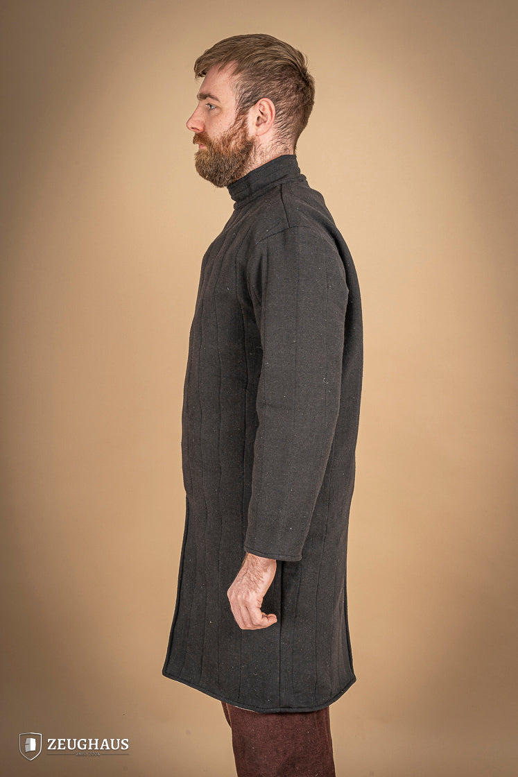 Medieval Infantry Gambeson Black - Historical Armor for LARP, Cosplay & Reenactment | Perfect for Renaissance Fairs & Battle Events