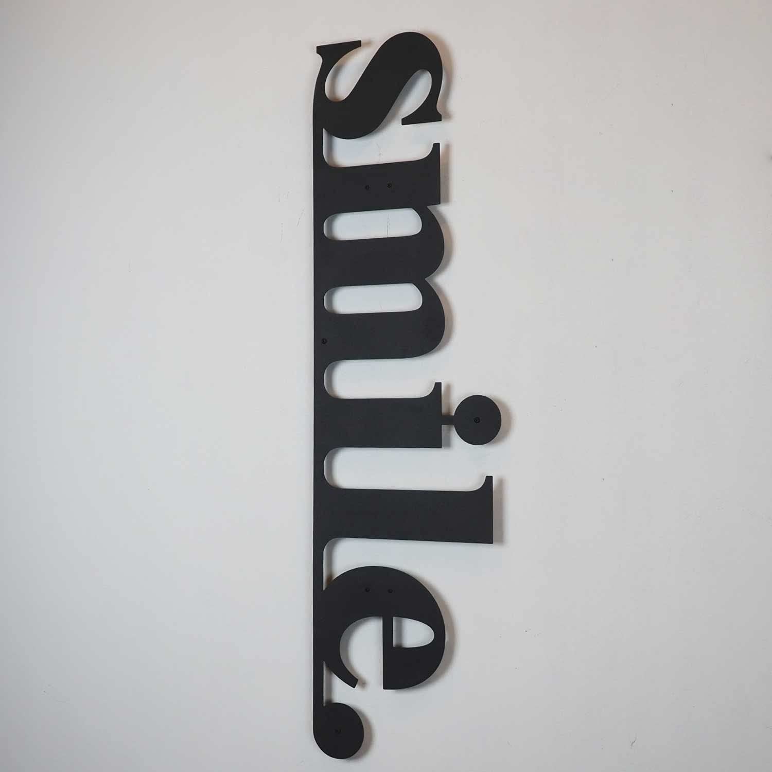 Smile Metal Wall Art for Living Room & Bedroom Decor - LaModaHome