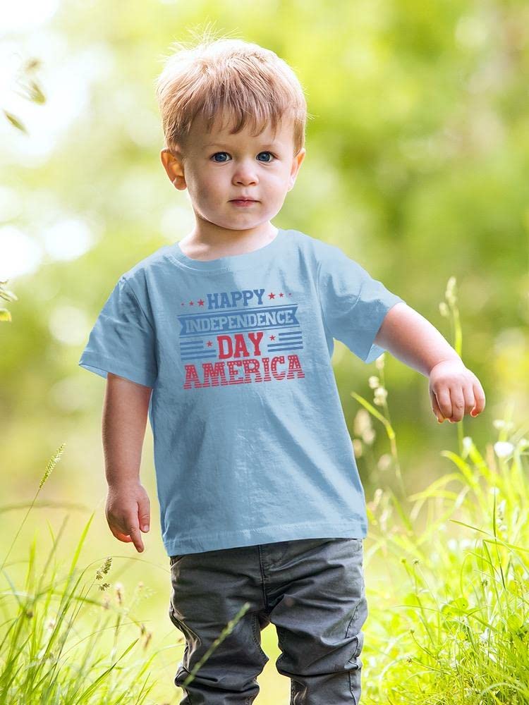 Smartprints Independence Day America Patriotic Baby T-Shirt - Cute 4th of July Outfit for Infants & Toddlers