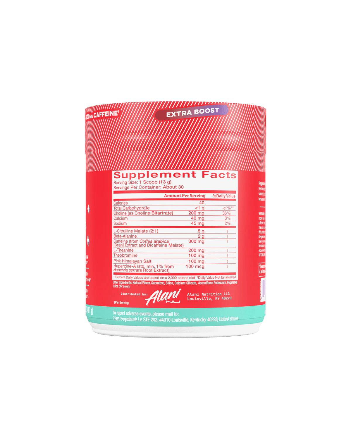 Alani NU Pre Workout Supplement - Energy Booster & Performance Enhancer for Gym, Fitness & Bodybuilding - Perfect for Pre-Workout & Intense Training Sessions