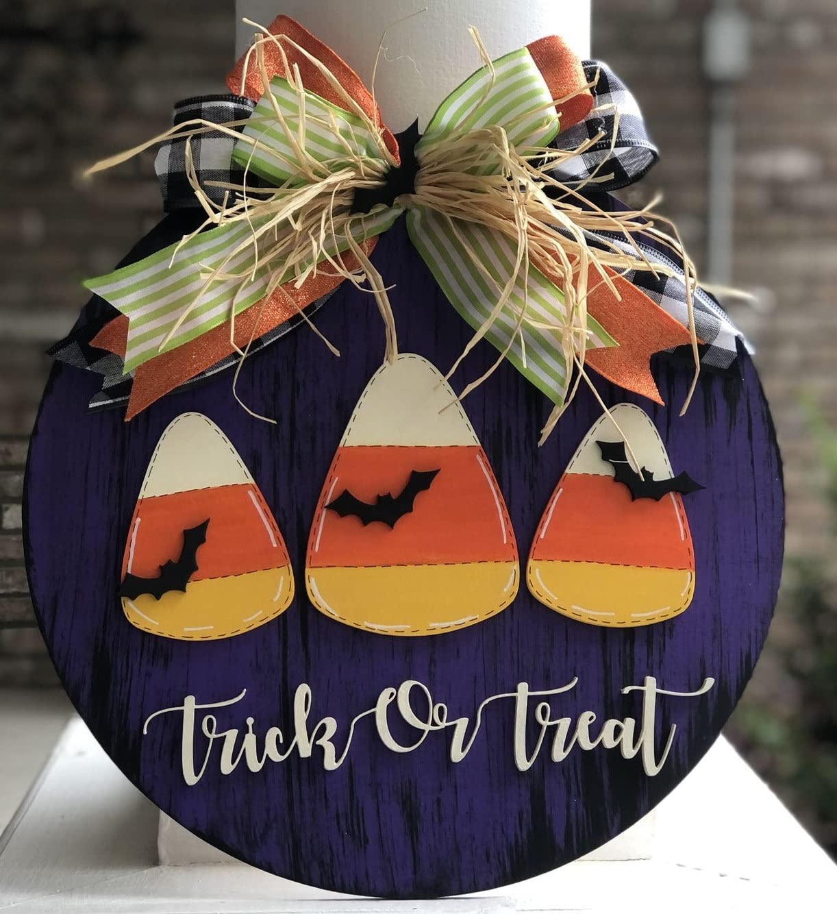 Unfinished Wood Candy Corn Shape - DIY Halloween Craft for Kids & Adults - 12