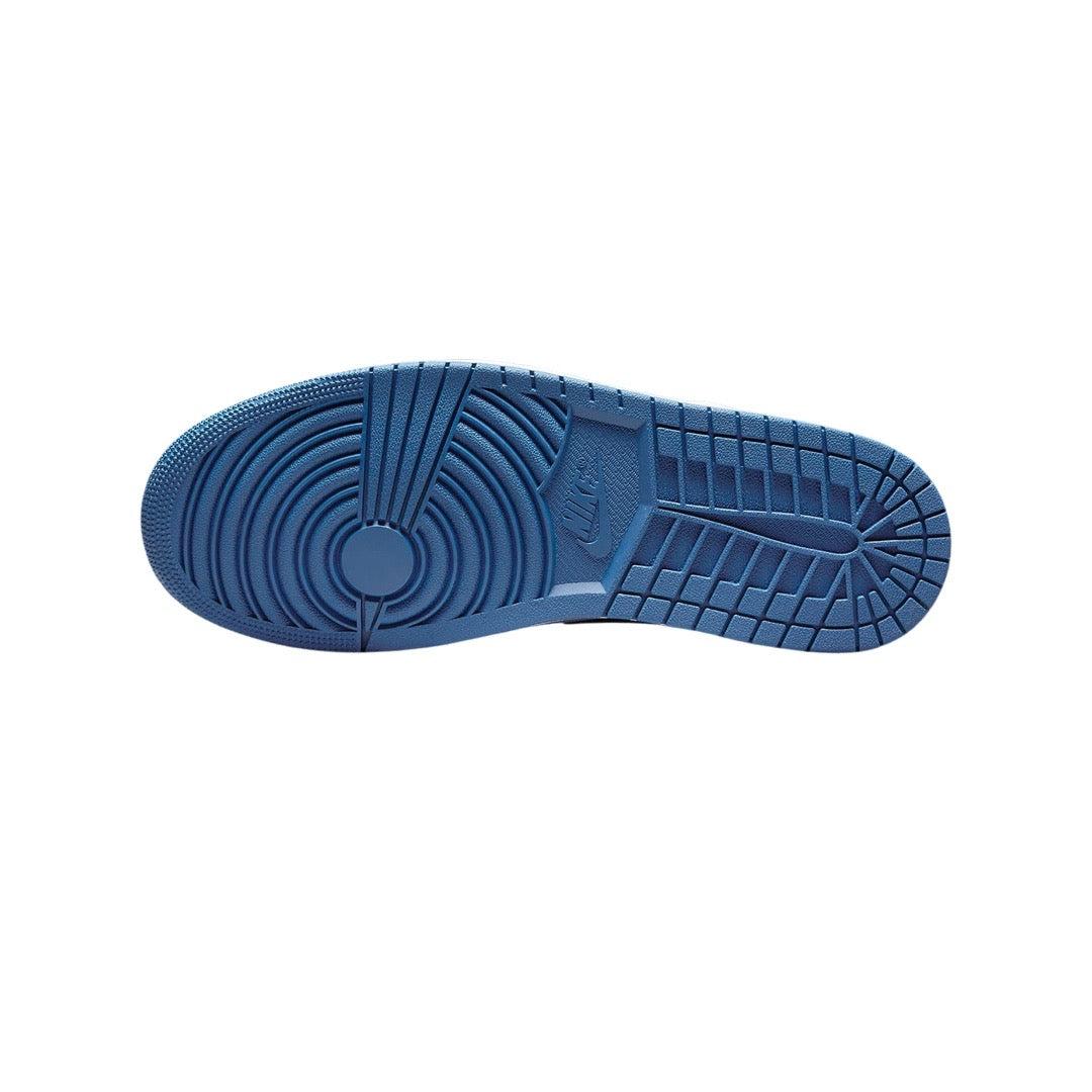 Air Jordan 1 Low GS SE Sneakers - White & Dark Marina Blue Basketball Shoes for Girls - Perfect for School, Sports & Casual Wear
