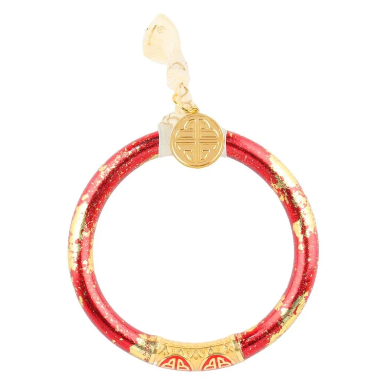BuDhaGirl KOI Rouge Tzubbie All Weather Bangle - Stylish Waterproof Bracelet for Women, Perfect for Swimming, Travel & Everyday Wear