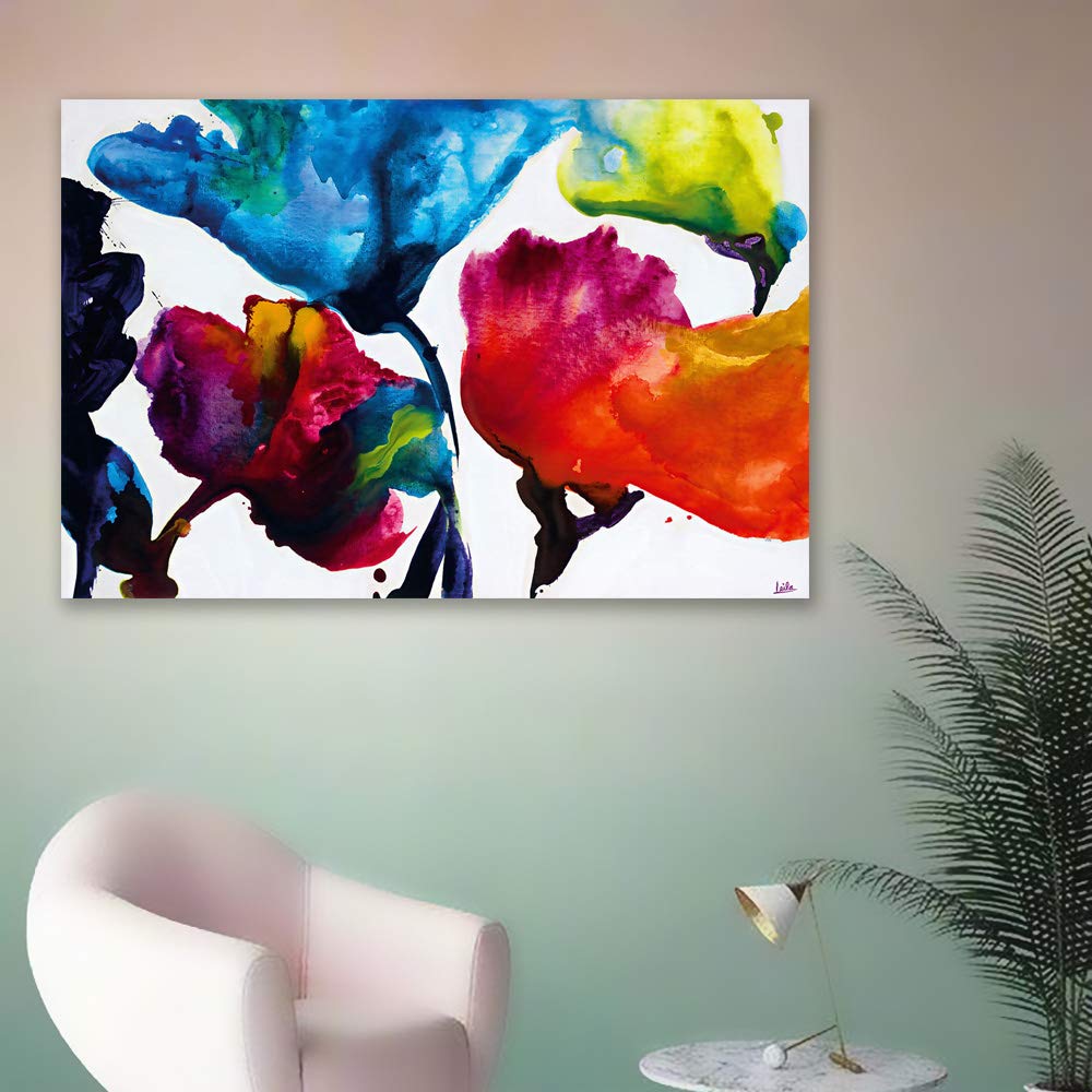 Beautiful Flower Giclee Painting Wall Art - 12x18 Inches Canvas Wall Decor for Bedroom, Living Room, Home, Office, and Dining Room Decoration