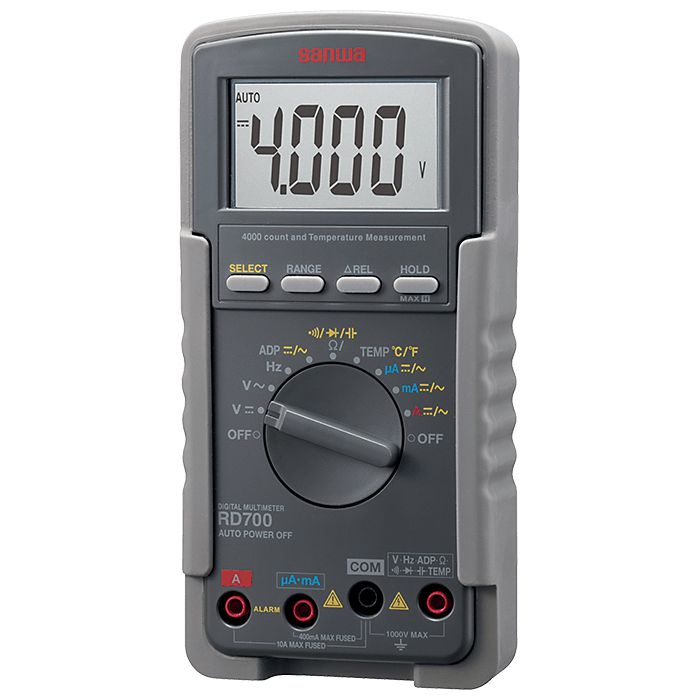 RD700 Digital Multimeter - High Input Impedance Auto-Ranging Multimeter for Electronics, Automotive & Home Electrical Testing
