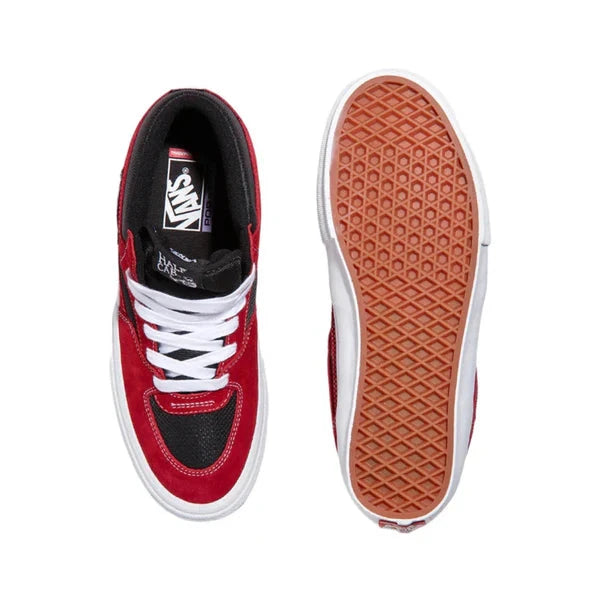 VANS Skate Half Cab Shoe - Sport Red/Black - Skateboarding Sneakers for Men & Women - Perfect for Streetwear & Casual Wear