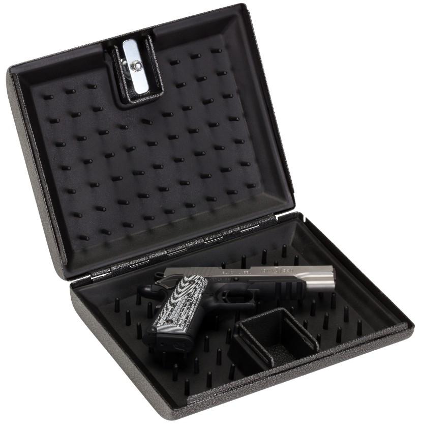 Browning PVPORT Portable Pistol Safe - Compact Handgun Safe for Travel & Home Security - Ideal for Concealed Carry, Nightstand, and Vehicle Storage