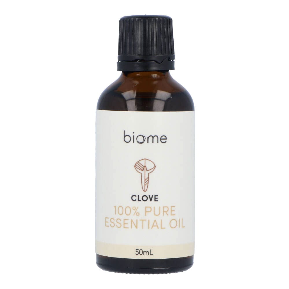 Biome Clove 100% Pure Essential Oil 50ml - Natural Aromatherapy for Stress Relief & Home Fragrance