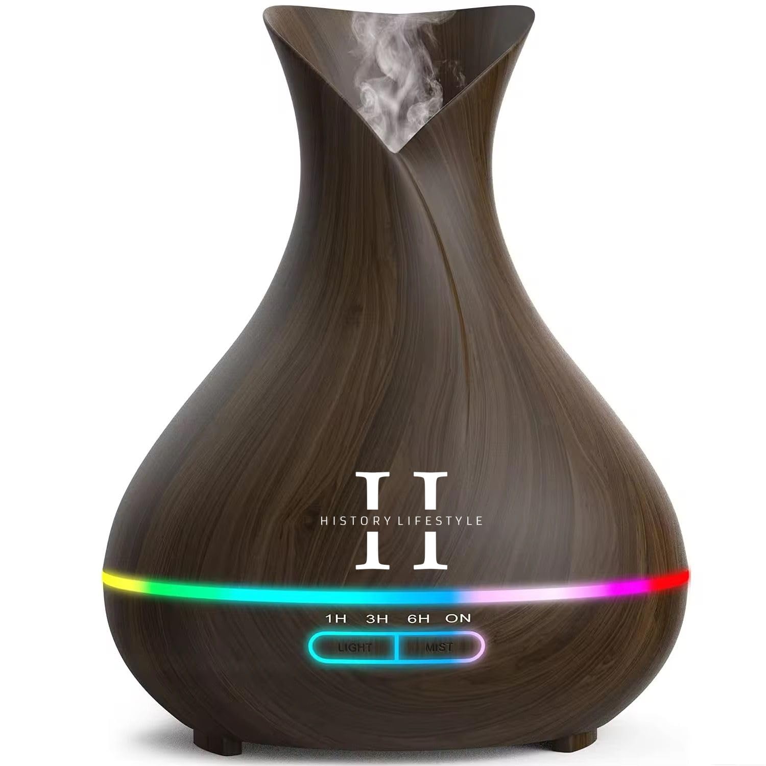 Premium 550ml Ultrasonic Essential Oil Diffuser - 5-in-1 Aromatherapy Device with Humidifier, Timer & 7 Color LED Lights | Perfect for Home, Office, Yoga & Spa Relaxation | Safety Auto-Off Switch