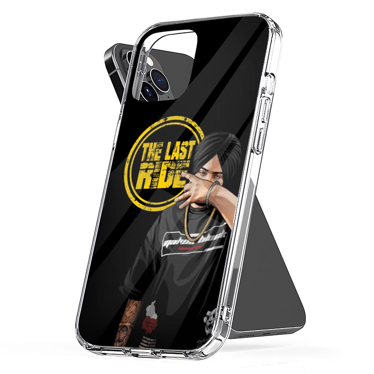 Shockproof TPU Phone Case for iPhone 15 14 13 Pro Max 12 11 X Xs Xr 8 7 6 6s Mini Plus - Transparent Punjabi Desi Design with Sidhu Moosewala Merch Theme - Perfect for Daily Protection & Style Enhancement