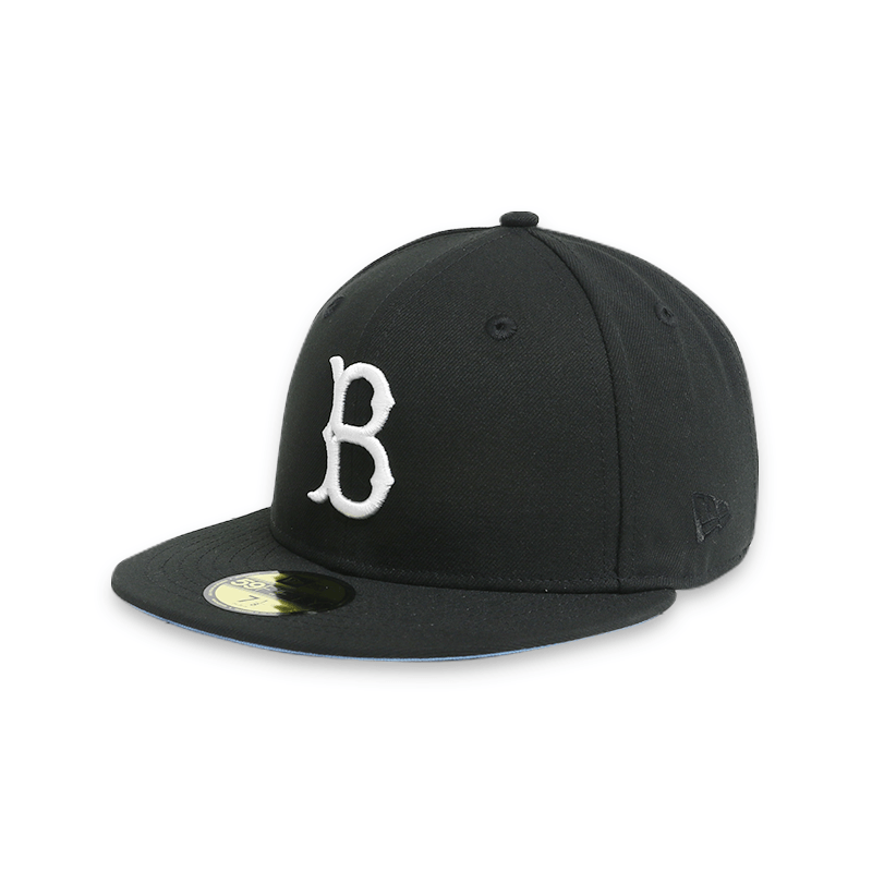 Brooklyn Dodgers Black Fitted Baseball Cap for Men - Adjustable Snapback Hat for Sports Fans & Casual Wear - Perfect for Baseball Games, Street Style & Gifts
