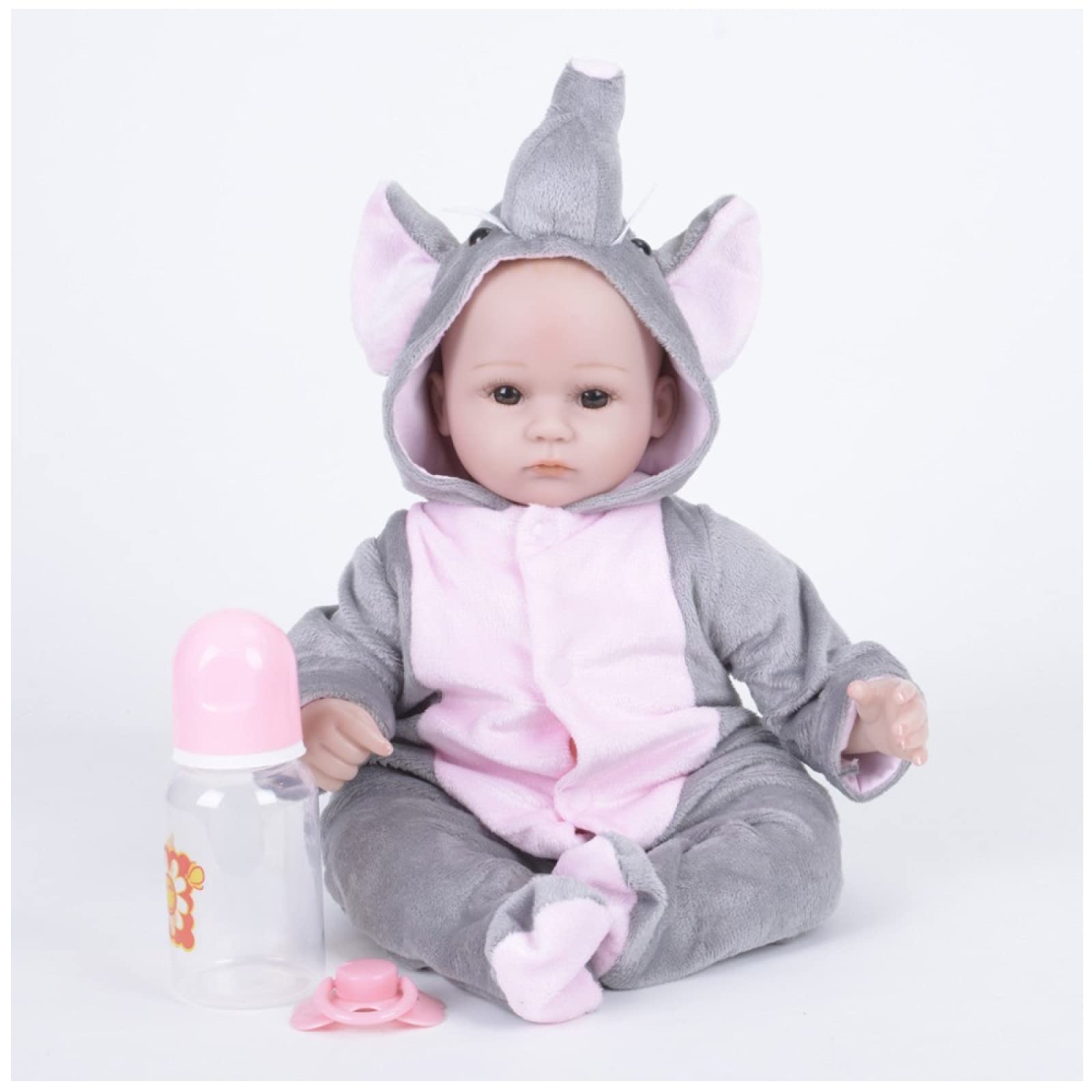 Wiracil 16Inch Realistic Silicone Reborn Baby Doll for Toddlers - Lifelike 42Cm Baby Girl Doll, Perfect Gift for Kids & Collectors - Great for Role Play, Pretend Play & Nursery Decor