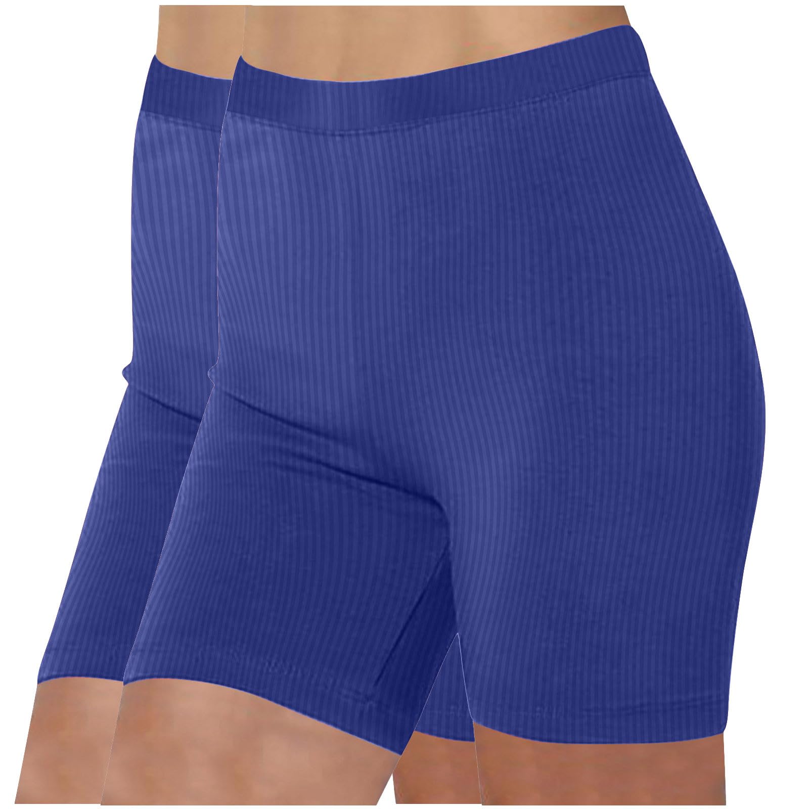 GCVizuso 2 Pack Women's High Waisted Athletic Shorts - Stretchy Workout Shorts for Yoga, Running & Fitness - Breathable Solid Leggings for Gym, Jogging & Active Lifestyle