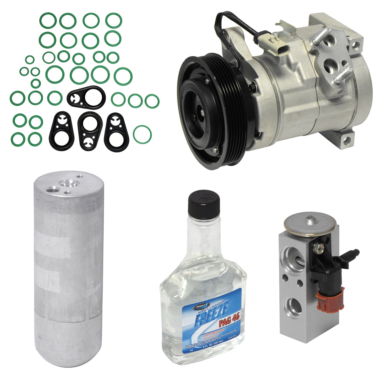 Universal KT 4026 Air Conditioner Compressor & Component Kit - Compatible with Most Vehicles for Home & Auto AC Repair