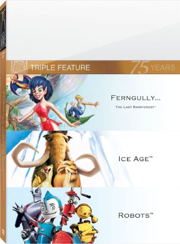 Ice Age, Robots & Ferngully: The Last Rainforest - Family Movie Collection for Kids & Adults - Perfect for Movie Nights, Birthday Parties & Classroom Screenings