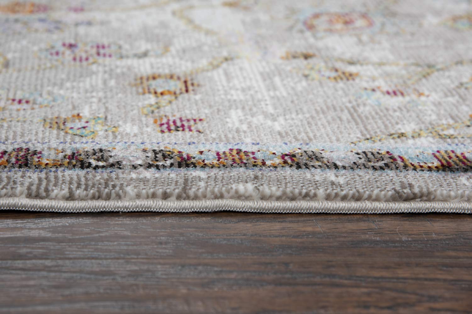 Gatney Rugs Harvard Area Rug PRI103 Beige/Cream Petals Vines 3'11
