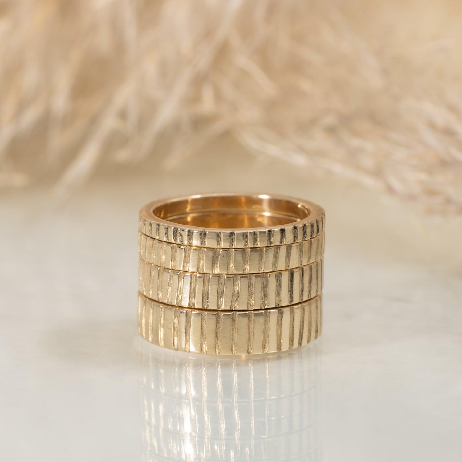2mm Gold Wedding Band for Women - Thin Minimalist Ring for Bridal, Engagement & Anniversary - Perfect for Everyday Wear & Special Occasions