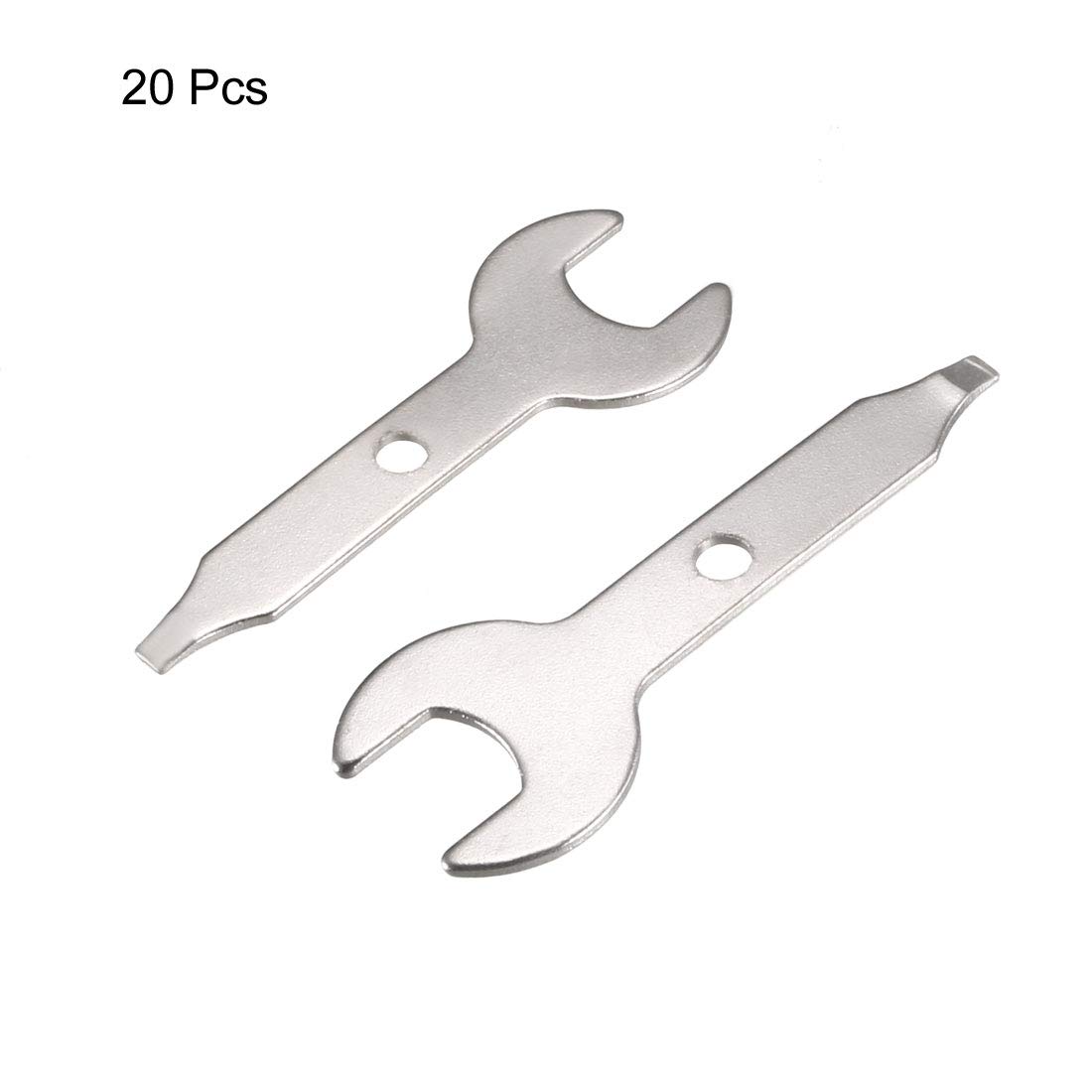 uxcell 9.5mm Single Open End Electrical Grinder Wrench Set - 20pcs Professional Spanners for DIY, Plumbing, and Electrical Work | Perfect for Home Repair, Auto Maintenance & Industrial Use