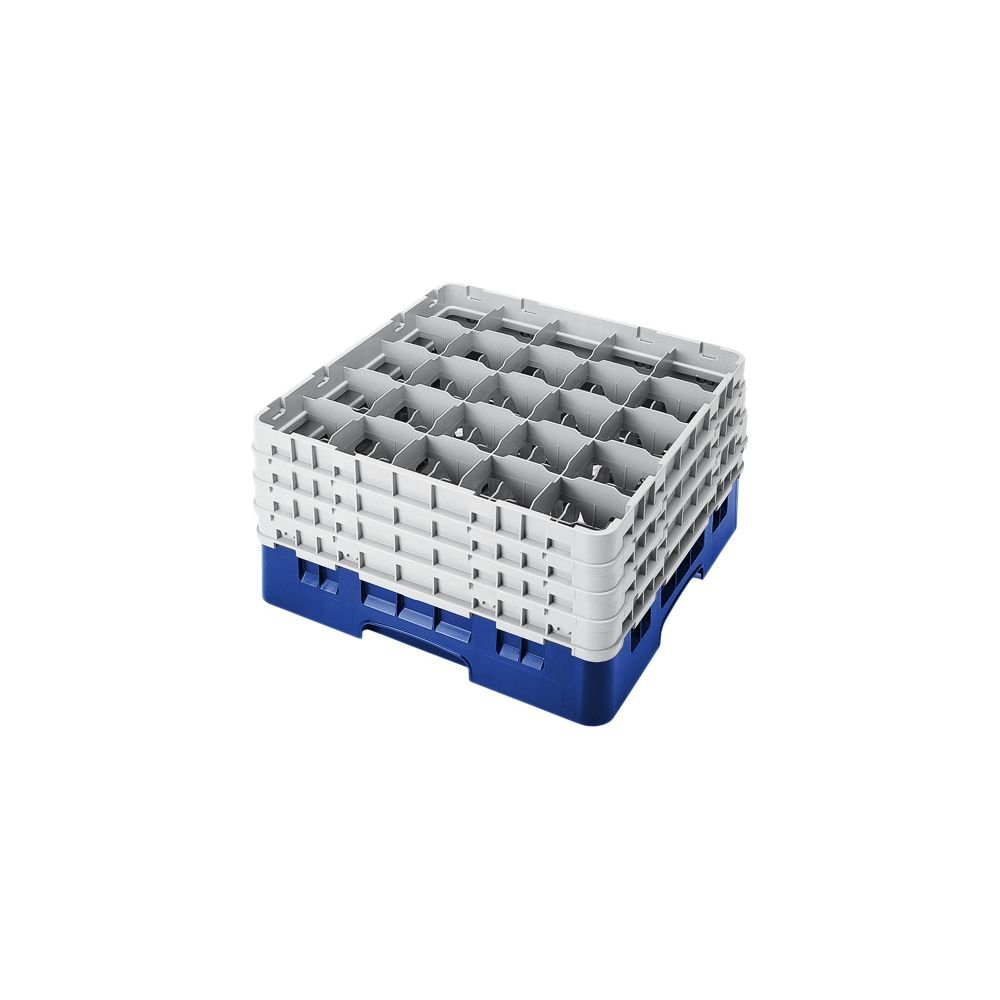 Cambro Camrack 25 Compartment Full Size Glass Rack with 4 Extenders - Navy Blue (Case of 2) - Perfect for Commercial Kitchens, Restaurants, and Food Service Storage