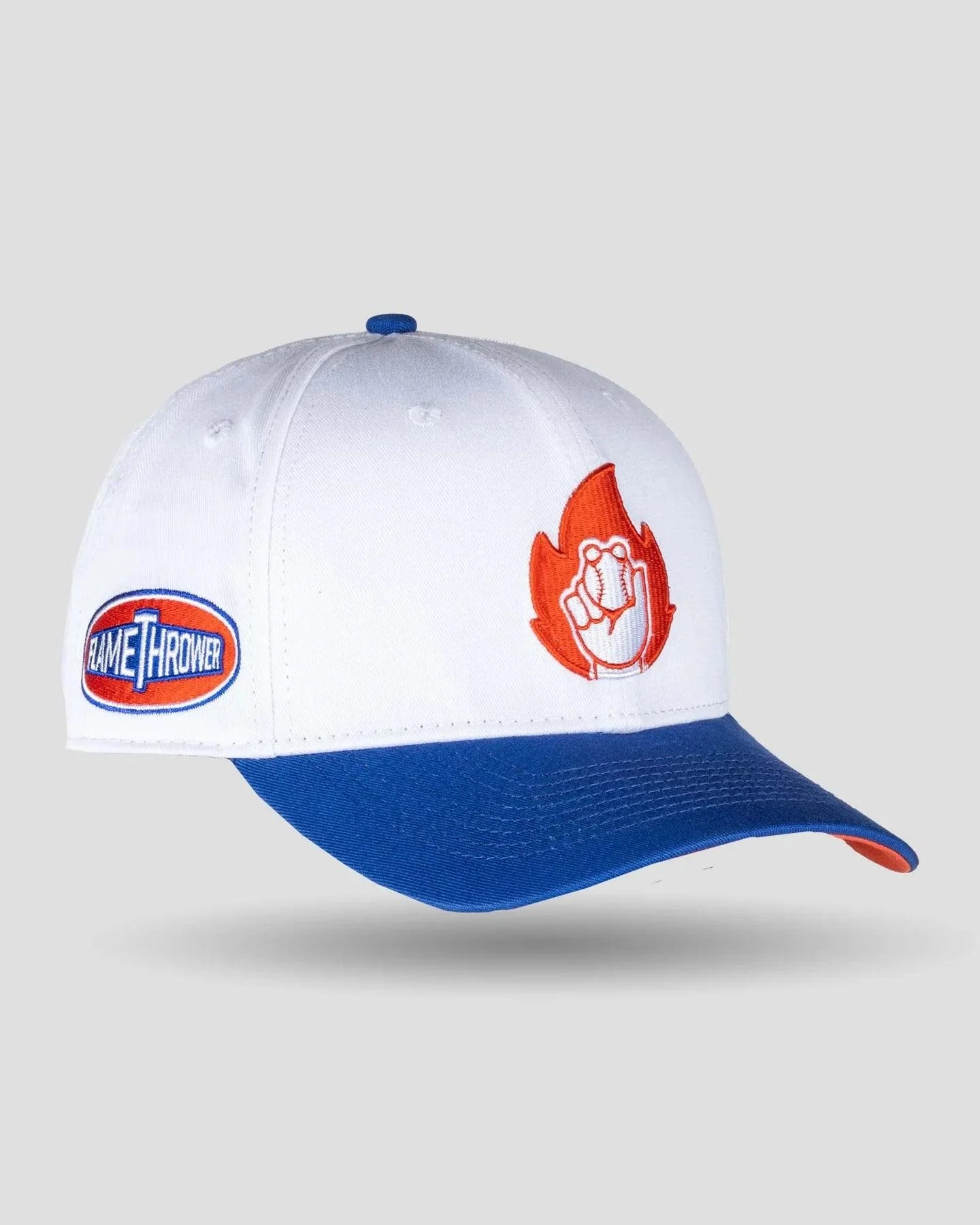 Baseballism Flame Thrower Shallow Crown Snapback Hat - Adjustable Dad Cap for Men & Women - Perfect for Baseball Games, Streetwear Fashion & Casual Outfits