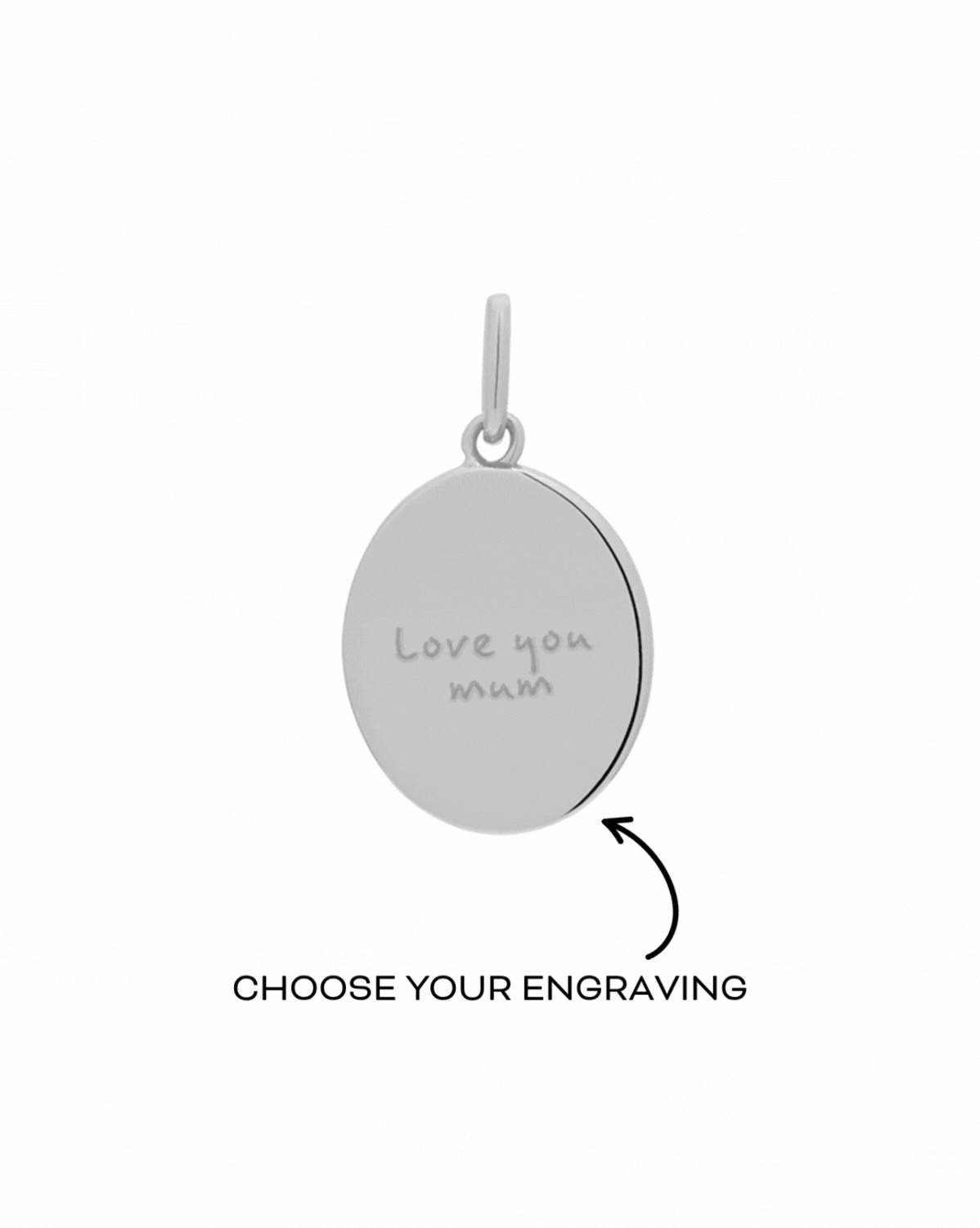 Personalized Engraved Sterling Silver Oval Pendant Necklace - Custom Name, Date & Message Jewelry Gift for Women - Perfect for Anniversaries, Birthdays & Special Occasions