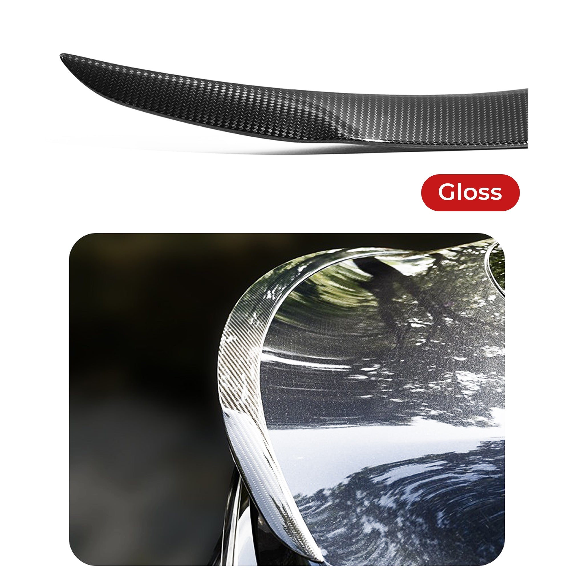 2024 Tesla Model 3 Real Carbon Fiber Rear Spoiler - High Performance & Aerodynamic Upgrade for Enhanced Speed & Stability | Perfect for Racing & Street Driving