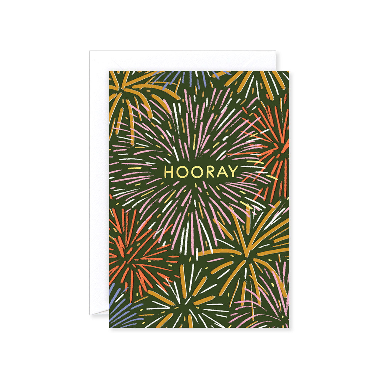 Happy Birthday Fireworks Greeting Card - Elegant Celebration Card with Glitter & Foil for Birthdays, Anniversaries, New Year - Perfect for Parties & Special Occasions