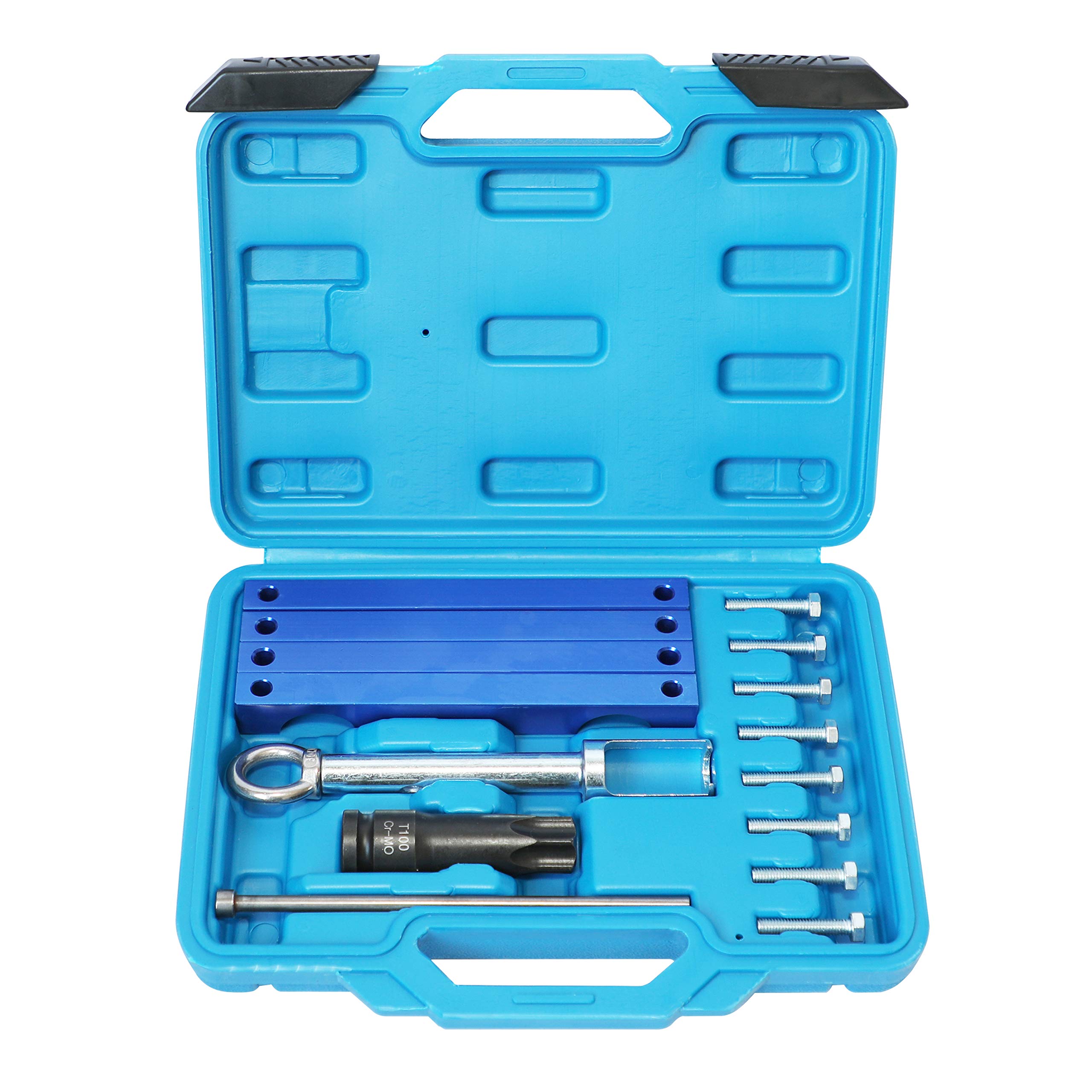 Mercedes Benz M157 M276 M278 Engine Timing Tool Kit with T100 & Injector Puller - Professional Automotive Repair Set for DIY Mechanics & Technicians - Perfect for Timing Belt Replacement & Engine Maintenance
