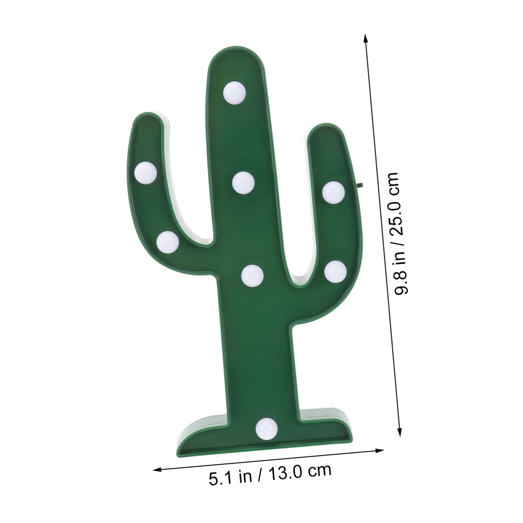2Pcs LED Cactus Night Light - Modern PVC Decorative Lamp for Bedroom, Kids Room, Nursery - Perfect Gift for Christmas, Valentine's Day, Birthday - Creates Cozy Ambiance for Nighttime Reading & Relaxation