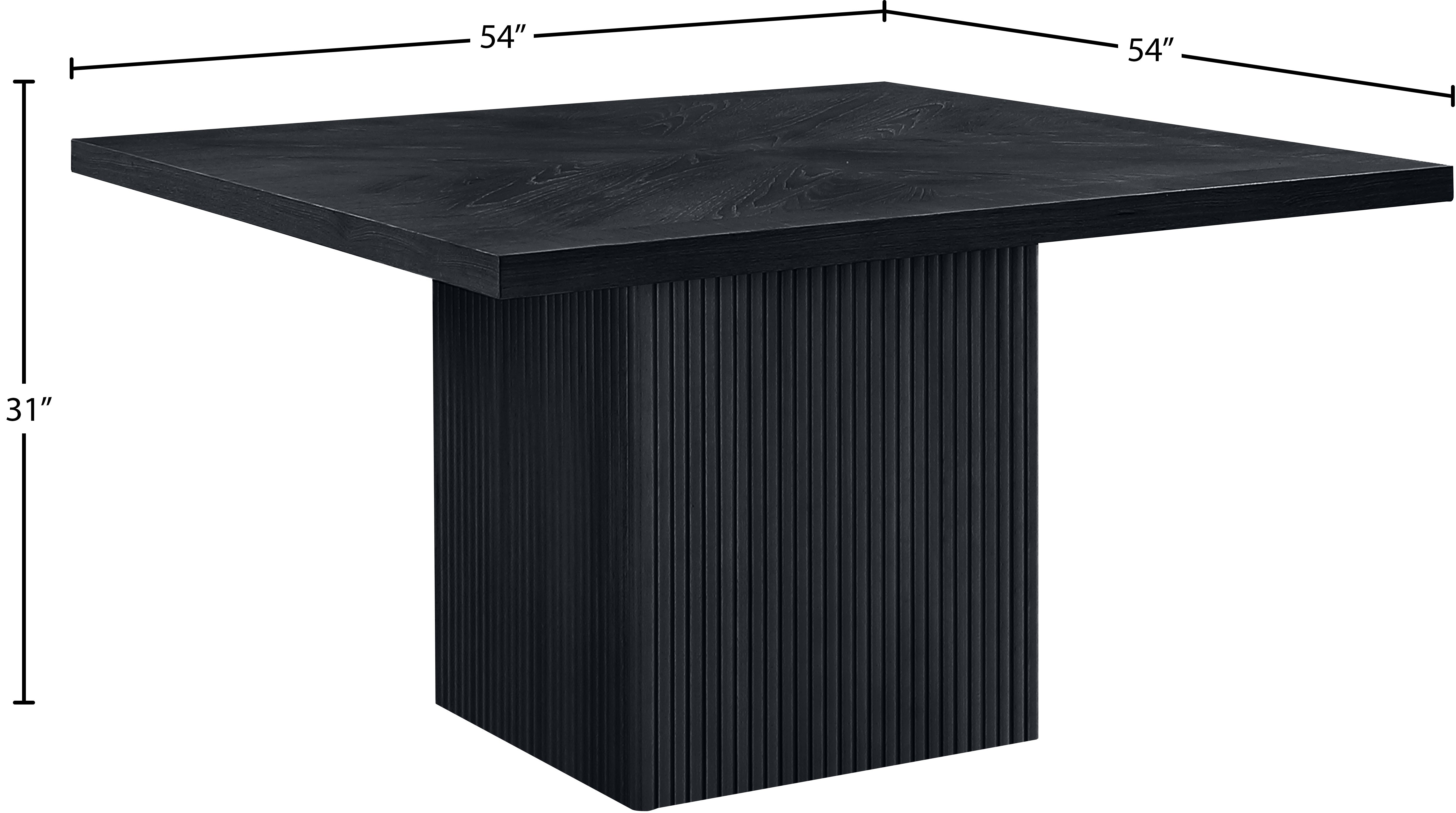 Belinda Dining Table - Modern Wooden Dining Table for 6, Farmhouse Style Kitchen Table with Extendable Leaf - Perfect for Family Dinners & Entertaining Guests