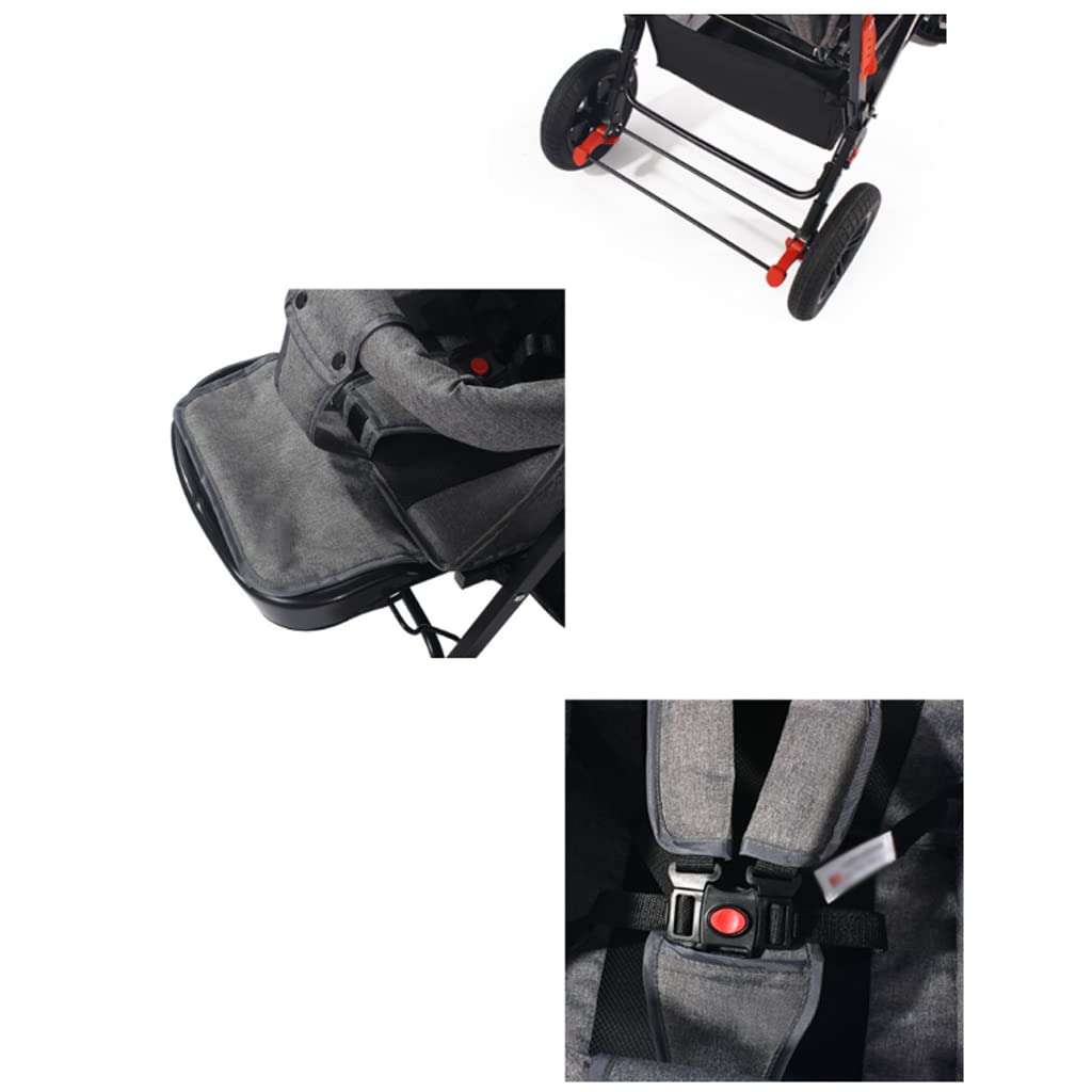 **Best Twin Stroller Wagon for Travel - Lightweight, Foldable Double Stroller with Large Storage Basket & 5-Point Safety Harness - Perfect for Shopping, Park Outings & Family Adventures**