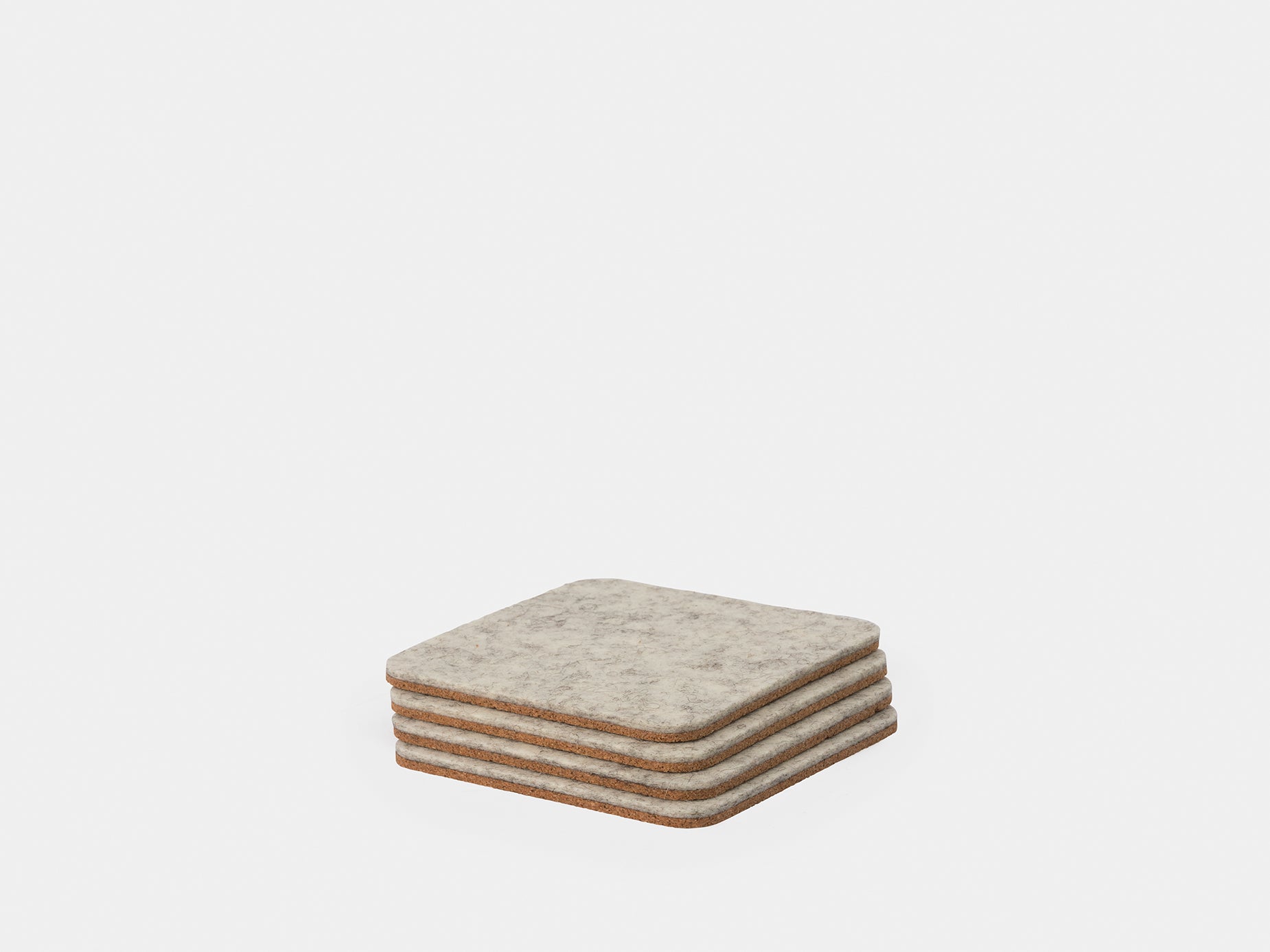 Premium Felt & Cork Coasters Set of 6 - Absorbent Drink Coasters for Coffee, Wine & Beer - Elegant Home Bar & Dining Table Decor - Perfect for Parties, Weddings & Housewarming Gifts