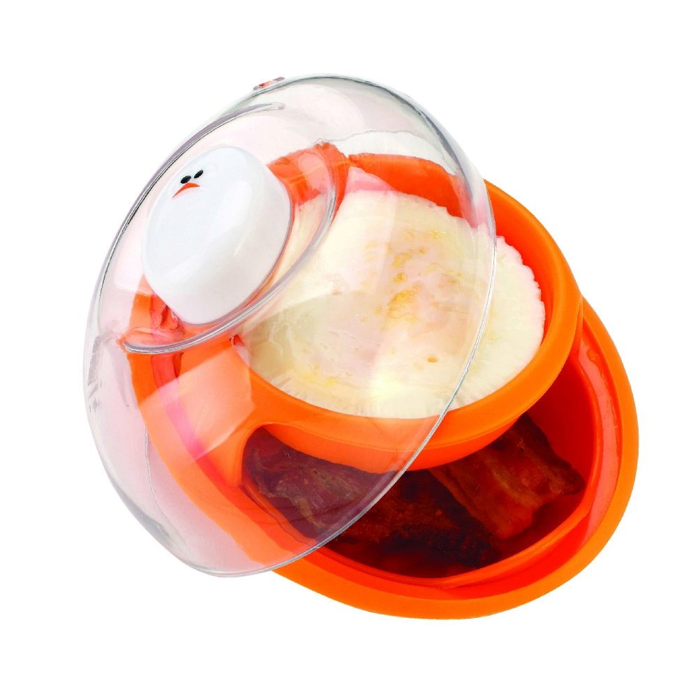 Joie Microwave Bacon and Egg Cooker - Quick Breakfast Maker for Sandwiches, Omelets & Single Servings | Perfect for Busy Mornings, Office Lunches & Camping Meals