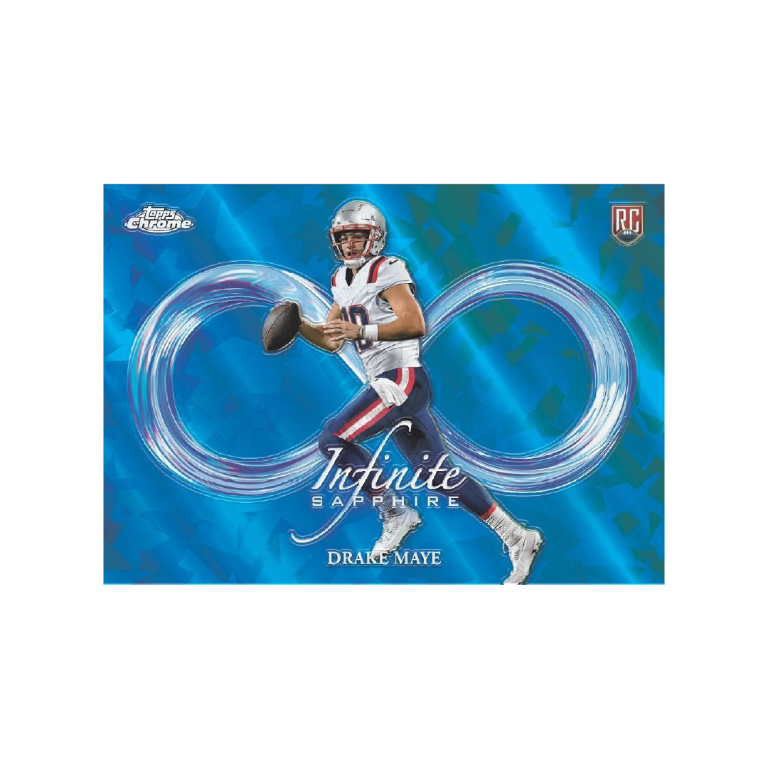 2024 Topps Chrome Sapphire Football Hobby Box - Premium Trading Cards for Collectors & Fantasy Sports Fans - Perfect for Gifts, Investments, and Game Day Excitement