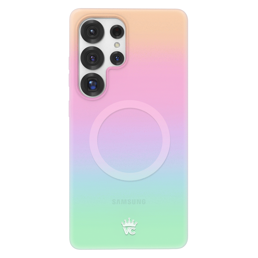 Samsung Galaxy Phone Case with White Opal Design - Slim Protective Cover for Everyday Use, Work, and Travel