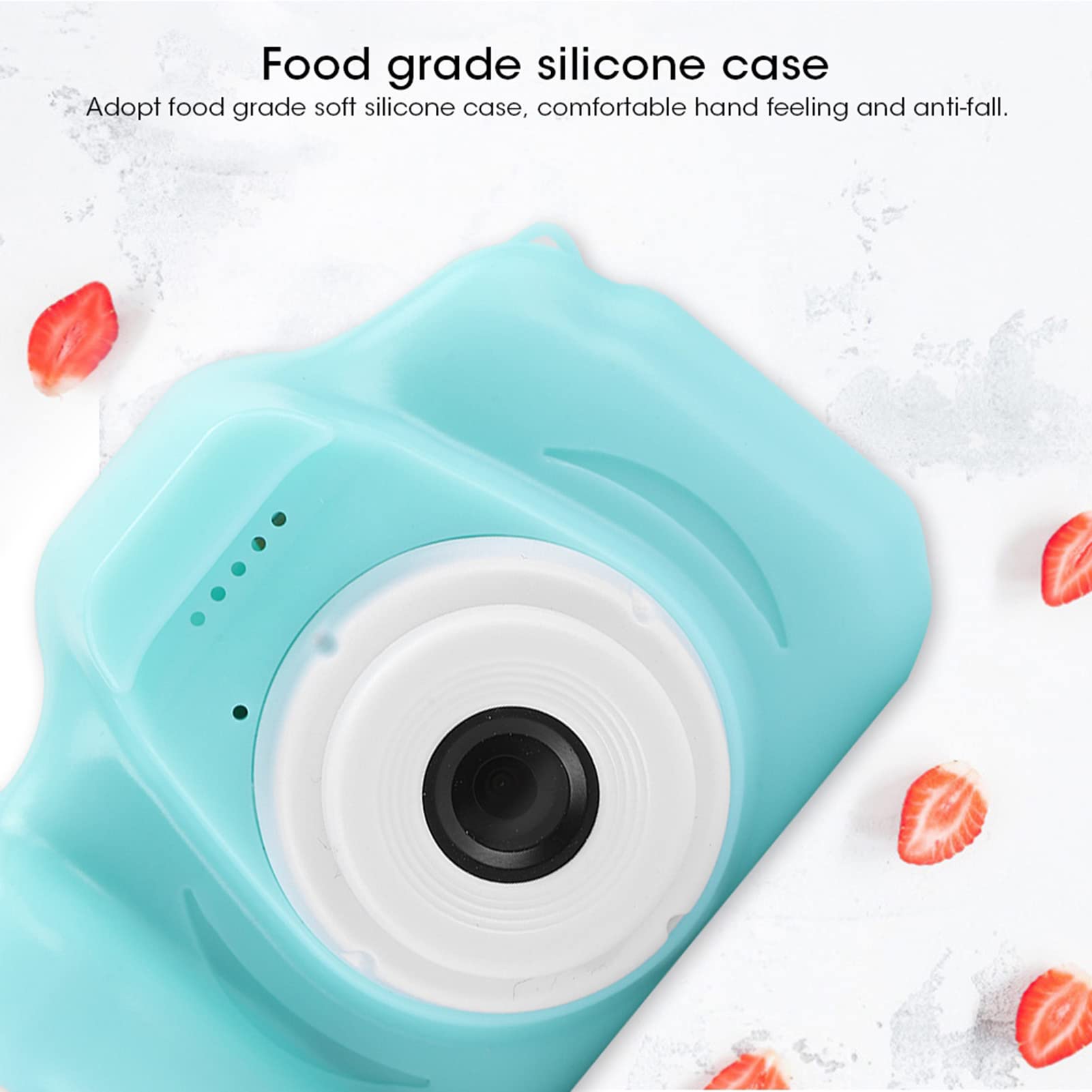 **Portable Kids Digital Camera - Rechargeable Mini Camera Toy with 2.0 Inch TFT Color Screen for Children (Green) - Perfect for Travel, Birthday Gifts & Creative Play**