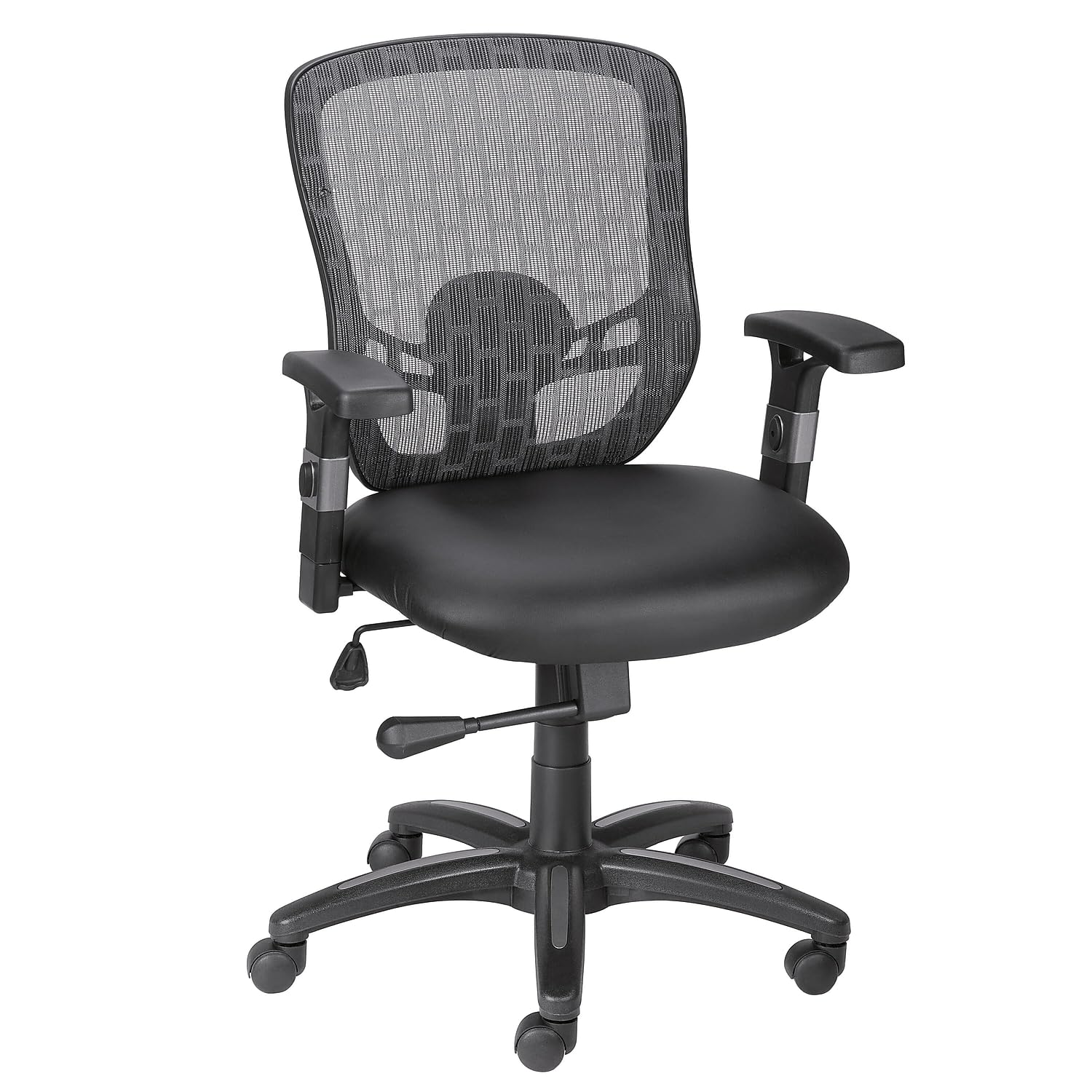 Staples 934100 Corvair Luxura Mesh Back Task Chair - Ergonomic Office Chair with Adjustable Height & Lumbar Support - Perfect for Home Office, Gaming & Workspaces