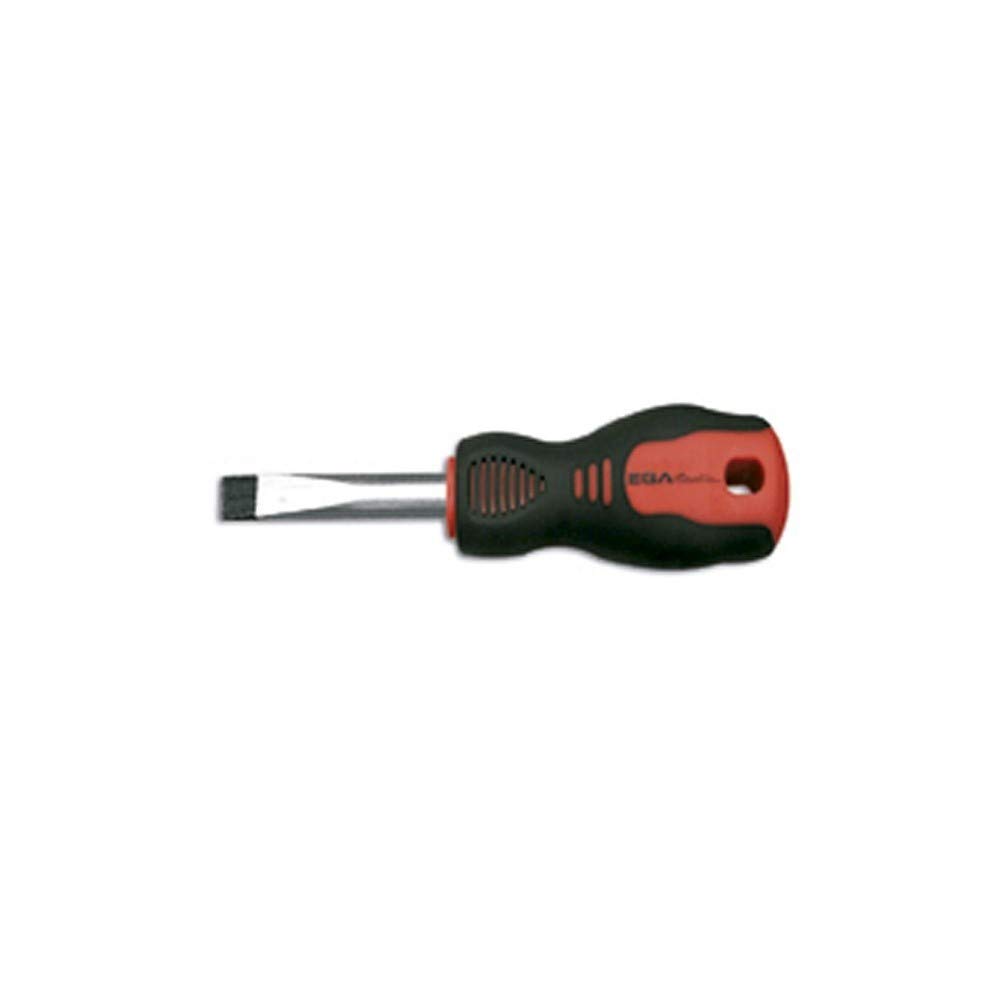 Ega Master 66937 Stubby Screwdriver 5.5mm x 25mm - Compact Screwdriver for Tight Spaces, Electrical Work & DIY Projects