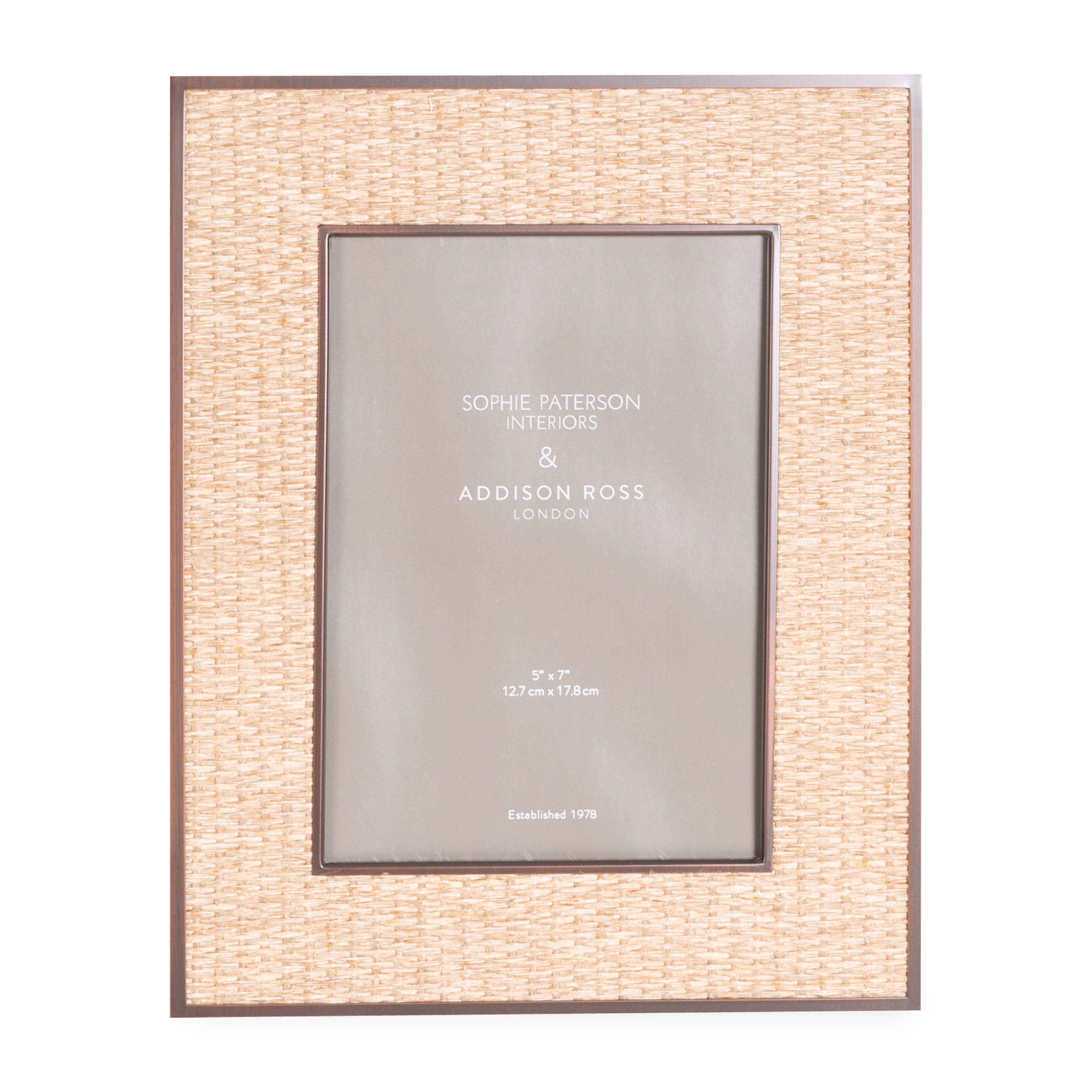 Natural Rattan Frame - Handwoven Wheat Design for Boho Home Decor | Perfect for Living Room, Bedroom, or Patio