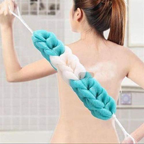 Premium Body Scrubber Sponge - Exfoliating Shower Loofah for Smooth Skin (Orange & White) - Ideal for Daily Skincare, Spa & Bath Routine