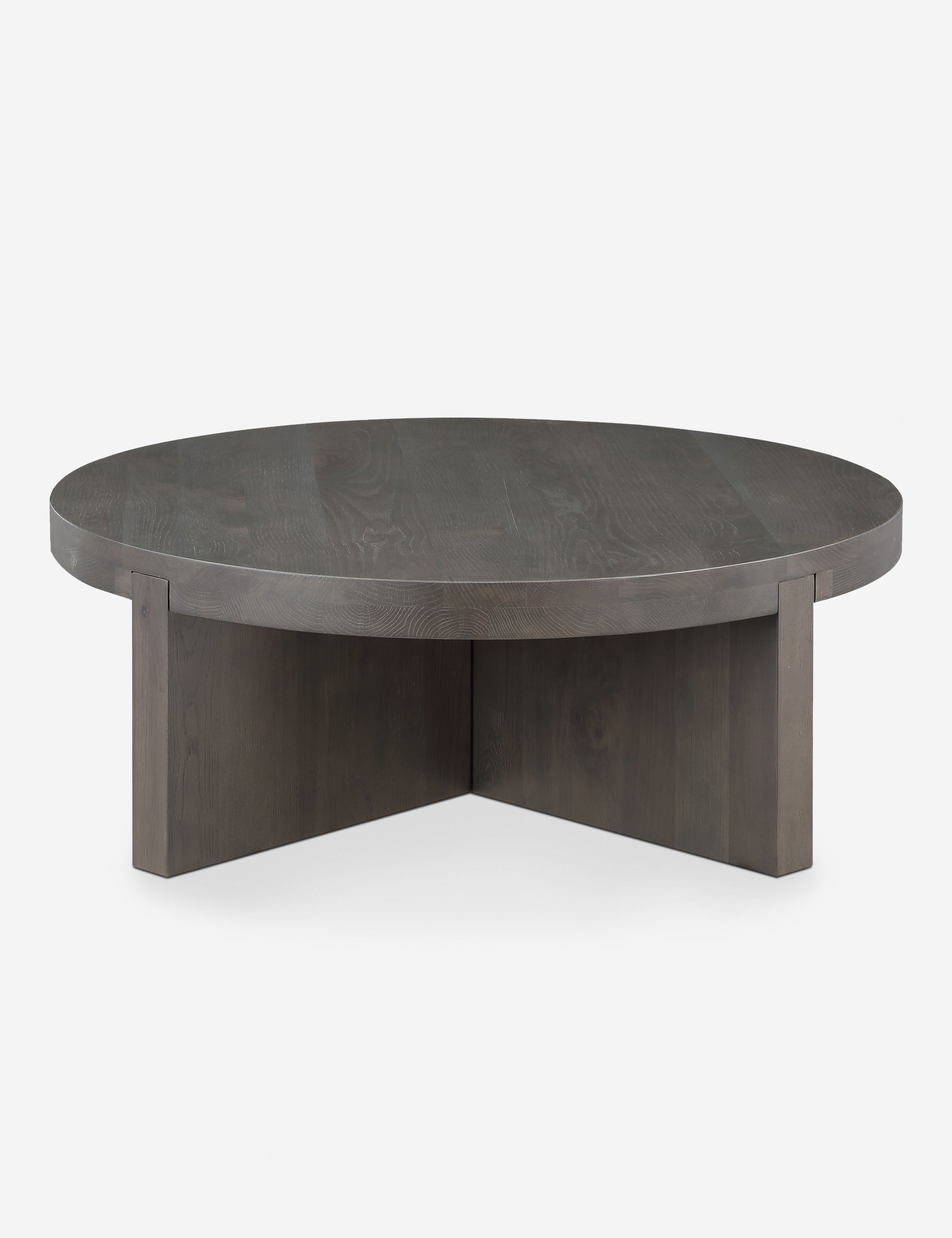 Modern Round Coffee Table - Solid Wood Living Room Center Table for Home Decor - Perfect for Small Spaces, Apartments & Cozy Gatherings