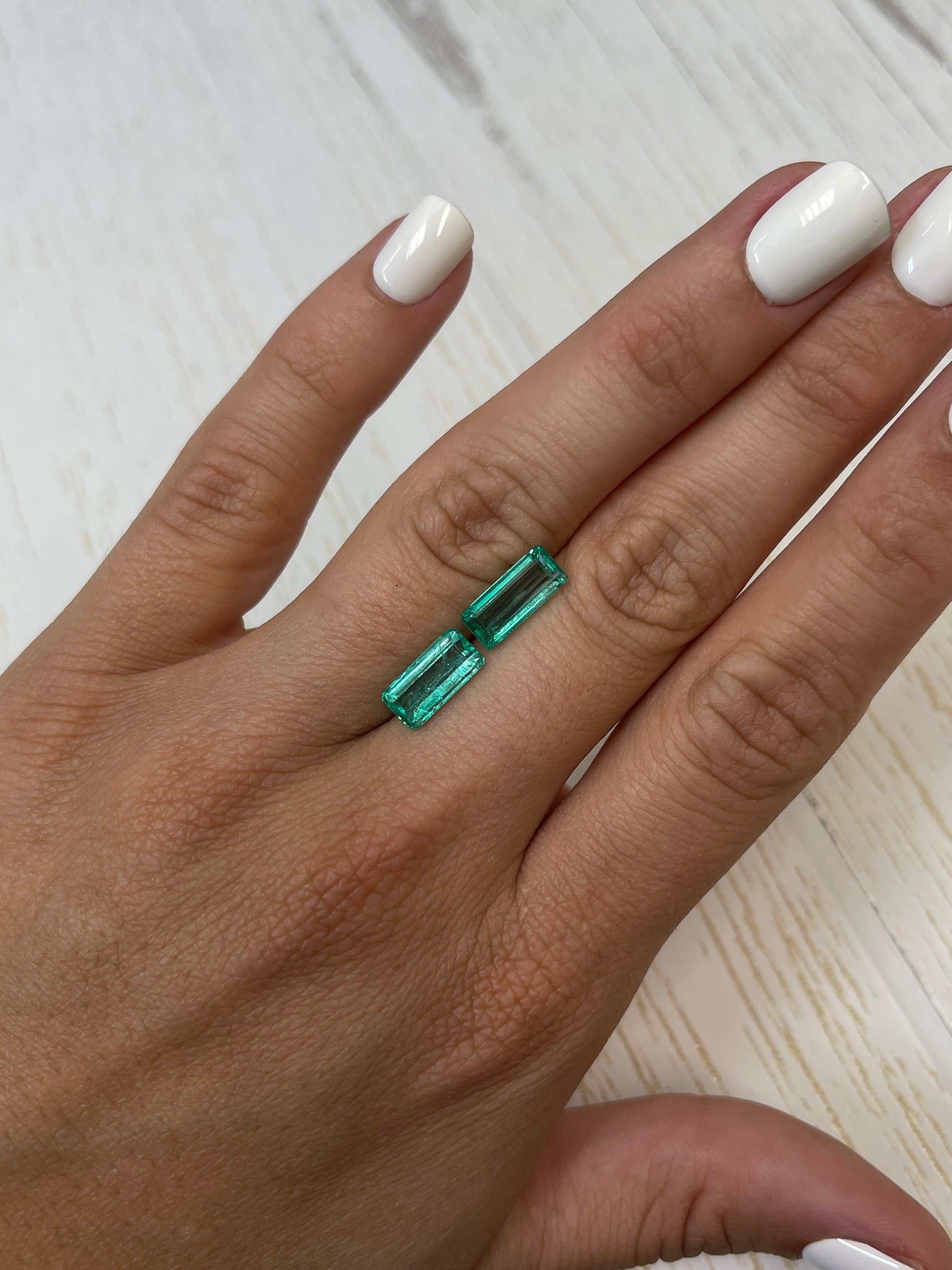 4.63tcw 12x6 Matching Loose Colombian Emeralds - Emerald Cut Gemstones for Jewelry Making, Engagement Rings & Luxury Gifts | Natural Green Precious Stones for Collectors & Designers