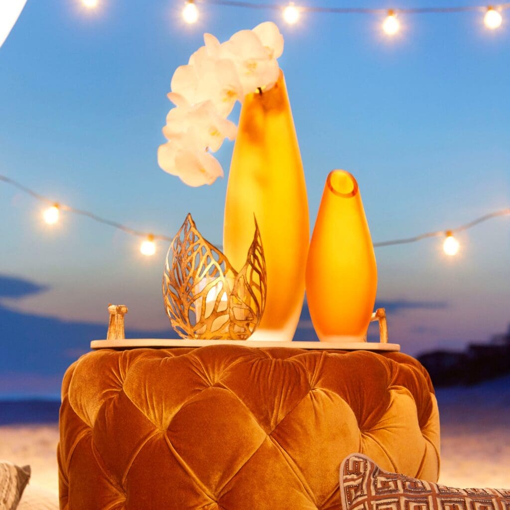 Cyan Design 09050 Sunrise Flame Candle Holder - Antique Gold Finish Small Decorative Candle Stand for Home Décor, Wedding Centerpieces & Tabletop Displays